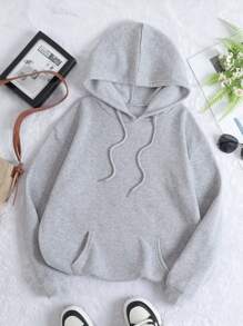 SHEIN EZwear 女士衛衣 - 灰色 - 查看 1