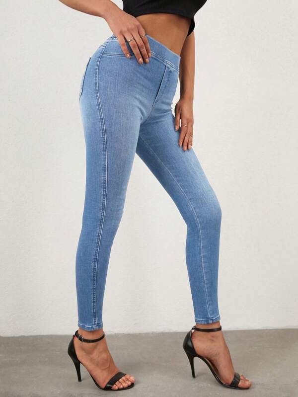Cottnline High Waisted Skinny Jeans for Sale New Zealand New