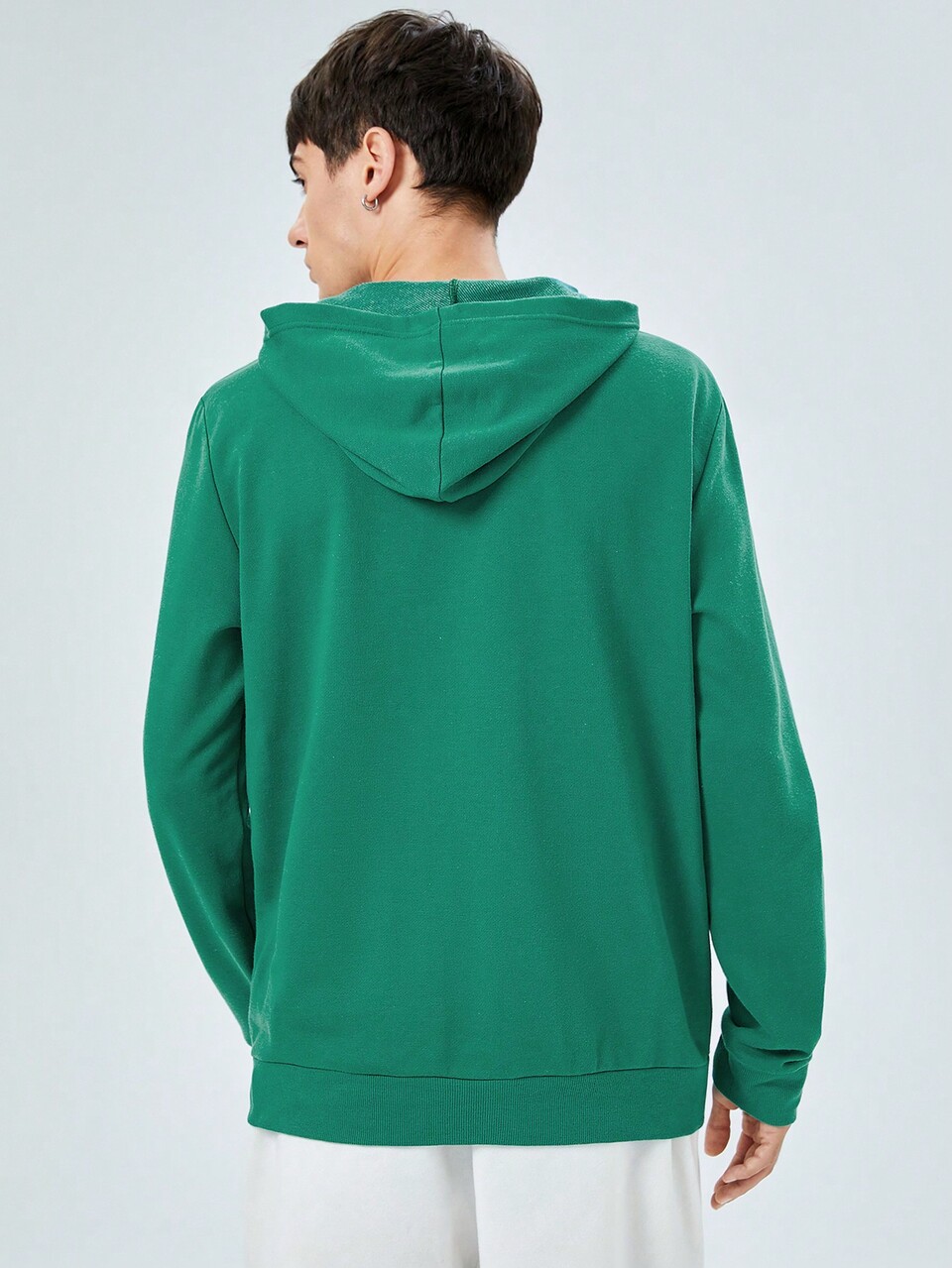 Men Figure & Letter Graphic Hoodie