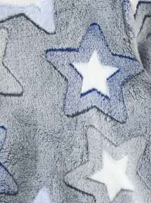 男小童星星圖案法蘭絨睡衣套裝