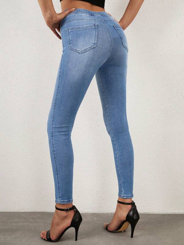 Cottnline High Waisted Skinny Jeans for Sale New Zealand New
