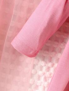 Baby Girl 2pcs Cartoon Graphic Smock Dress - Multicolor - View 7