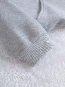 SHEIN EZwear 女士衛衣 - 灰色 - 查看 6