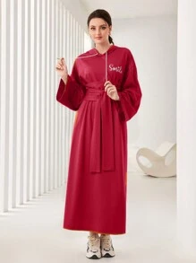 Seusyu Arabian Dresses - Burgundy - View 3