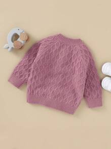 嬰兒開襟衫 - 粉色 - 查看 2