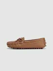 New Arrival Women's Casual Work Shoes/round Toe Flat Loafers/driving Shoes For All Seasons/black