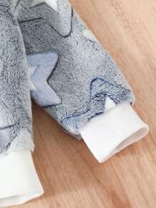 男小童星星圖案法蘭絨睡衣套裝