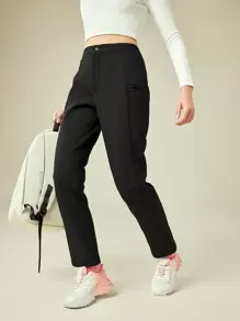 In My Nature 女款印花户外徒步裤 - 黑色 - 查看 5