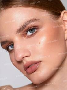 SHEGLAM Moonside Highlighter-Divine Dream Powder Highlighter Powder Shimmer Long Wear Brightening Non-Caking Glow Highlighter Brand Beauty Makeup Face Paint Cosmetic For Women Girls Perfect For Winter Spring Ideal For Y2K Fancy Fashion Suitable For Birthday Gift Party Ready Best Color - Divine Dream - View 3