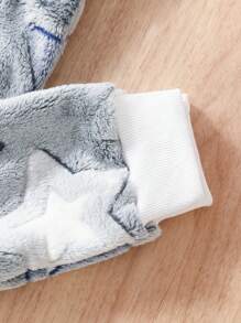 男小童星星圖案法蘭絨睡衣套裝