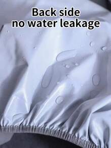 1pc Solid Fitted Sheet, Simple Plain Color Waterproof Fitted Bottom Sheet For Bedroom - Dusty Pink - View 5