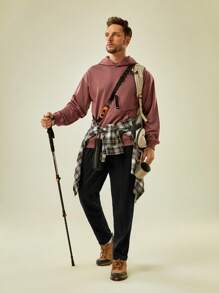 In My Nature 男士袋鼠口袋連帽戶外運動衫 - 銅色 - 查看 4