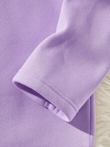 Manfinity Quá lớn Nam Dây kéo mặt trước Thả vai Áo nỉ - Xám - Xem 3