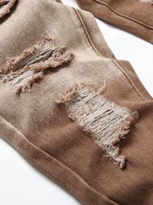 Tween Boy Ripped Frayed Ripped Jeans - Multicolor - View 6