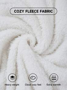 SHEIN Essnce Buffalo Plaid Pattern Drop Shoulder Half Zip Teddy Sweatshirt,Long Sleeve Tops In Fall/Winter - Multicolor - View 3