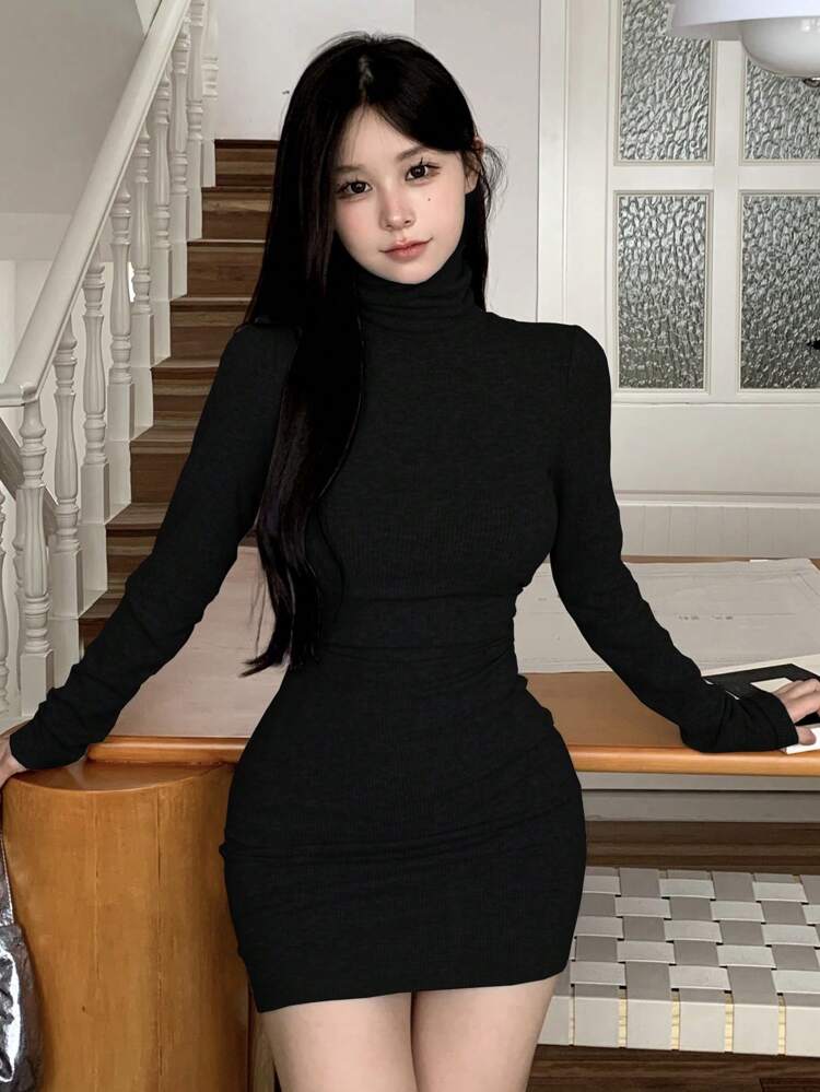 Women Back To School Short Dress,Fall Dress Long Sleeve Dress