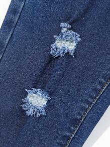 Baby Boy Ripped Jeans - Dark Wash - View 5