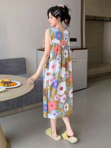 DAZY Ladies' Floral Print Camisole Sleep Dress