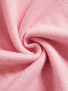 SHEIN EZwear In Giáng sinh Thả vai Lót nhiệt Áo nỉ - Màu Hồng baby - Xem 6