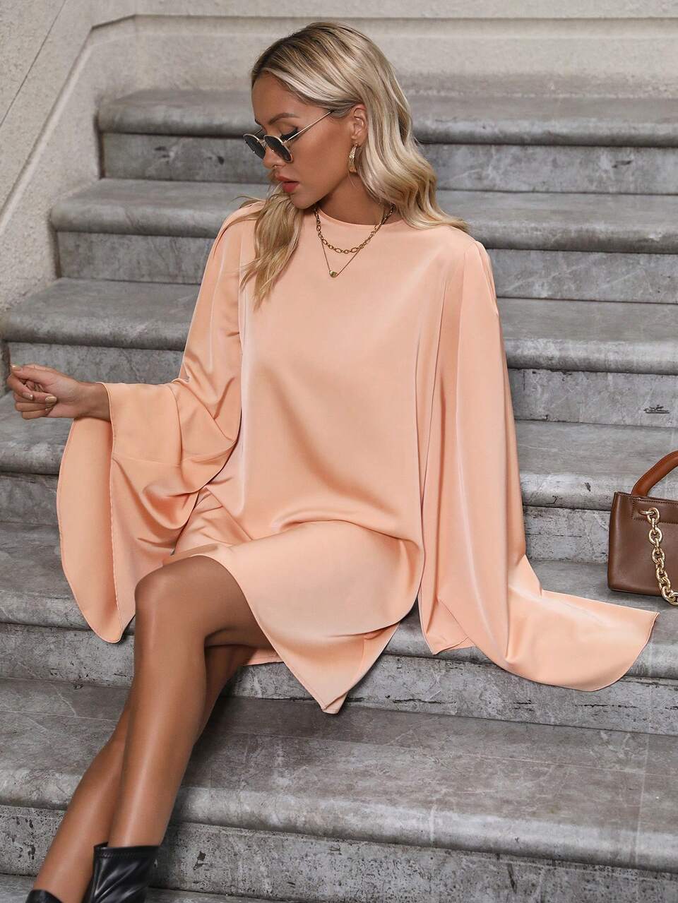 Women's Flare Sleeve Dress
