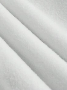 Manfinity EMRG Men's Fashion Dragon & Flower Pattern Hoodie With Thermal Lining - White - View 3