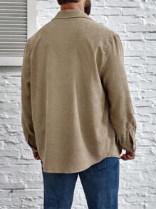 Manfinity Homme 男士大尺寸純色襯衫