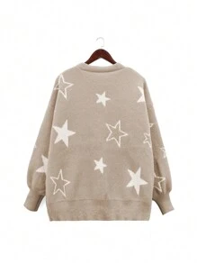 Flirla 大碼開襟外套 - 卡其色 - 查看 2