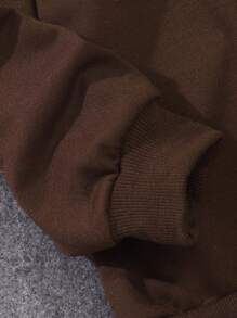 SHEIN Tween Girl Car & Letter Graphic Thermal Lined Hoodie