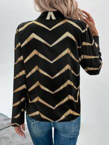SHEIN Clasi Women Blouses - Hitam - View 2