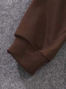 SHEIN Tween Girl Car & Letter Graphic Thermal Lined Hoodie