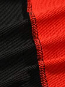 ROMWE MEN Street Life Các bạn Hai âm Đồ họa chữ và số Dây rút Hoodie - Nhiều màu - Xem 8