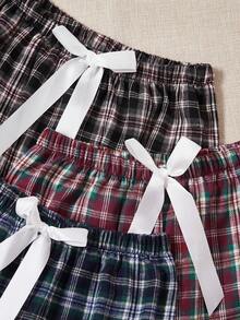 3 miếng Của phụ nữ Kẻ sọc Quần ngủ Bộ - Nhiều màu - Xem 4