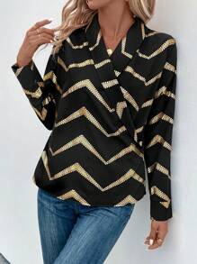 SHEIN Clasi Women Blouses - Hitam - View 6