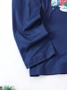 Conjuntos A Juego Para Papá E Hijo(a) - Azul - Ver 3