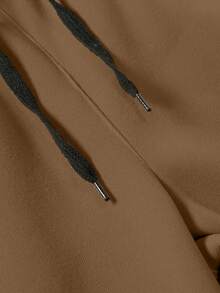 Manfinity LEGND Nam In Đồ họa Eo dây rút Quần thể thao - Cà phê nâu - Xem 7