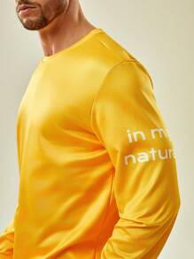 In My Nature Heren Grafische sloganprint T-shirt & trainingsbroek