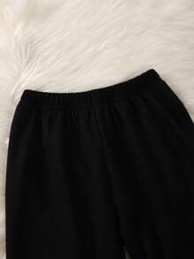 可愛蝴蝶結 前蝴蝶結心女童（小）兩件套 - 酒紅色 - 查看 6