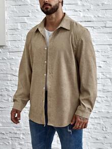 Manfinity Homme 男士大尺寸純色襯衫