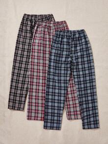 3 miếng Của phụ nữ Kẻ sọc Quần ngủ Bộ - Nhiều màu - Xem 2