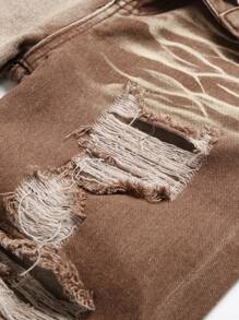 Tween Boy Ripped Frayed Ripped Jeans - Multicolor - View 3