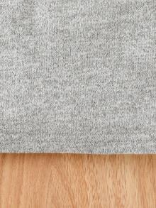 SHEIN 女小童泡泡袖小高領T恤 - 灰色 - 查看 4