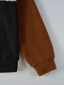 Manfinity Homme Lỏng lẻo phù hợp Nam Patch Và Lá thư In Áo nỉ - Nhiều màu - Xem 6