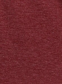 SHEIN LUNE Cut Out Asymmetrical Neck Batwing Sleeve Tee - Red - View 5