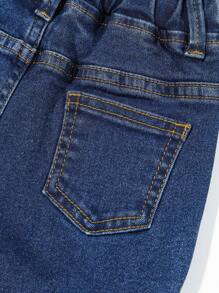 Baby Boy Ripped Jeans - Dark Wash - View 6