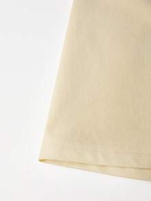 Manfinity Hypemode Hombres Camiseta de hombros caídos con estampado de slogan y dibujos animados - Caqui - Ver 4