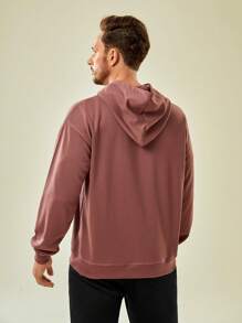 In My Nature 男士袋鼠口袋連帽戶外運動衫 - 銅色 - 查看 2