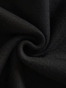 男大童足球印花連帽衛衣 - 黑色 - 查看 3