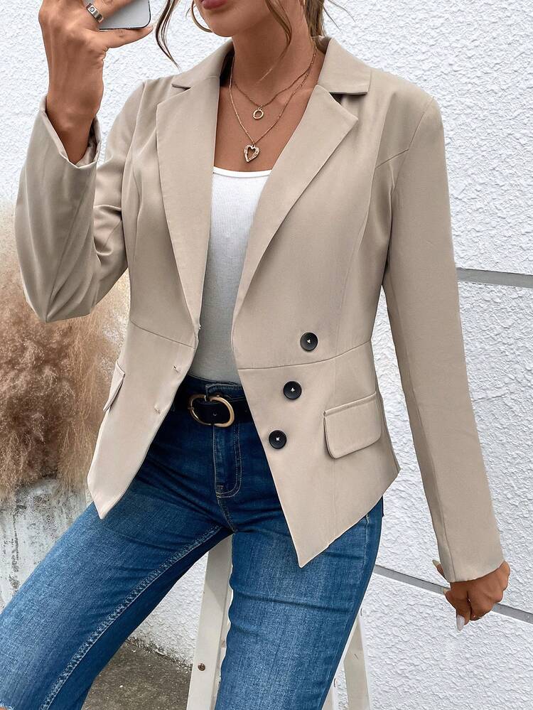 Ladies' Asymmetric Collar Blazer