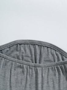 SHEIN Unity 2pcs Solid Tube Top - Grey - View 3