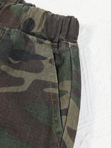 Bé trai Ngụy trang Cargo Đã bỏ túi Trở viền Quần denim - Nhiều màu - Xem 4